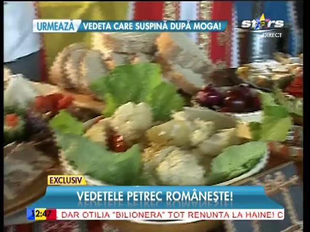 Vedetele petrec rom&acirc;neşte! Serghei Mizil, Mara Bănică şi popularii gătesc preparate tradiţionale