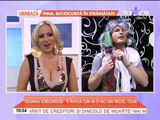 "Doamna Screlohouse" te &icirc;nvaţă cum să-ţi faci din tricou, fular