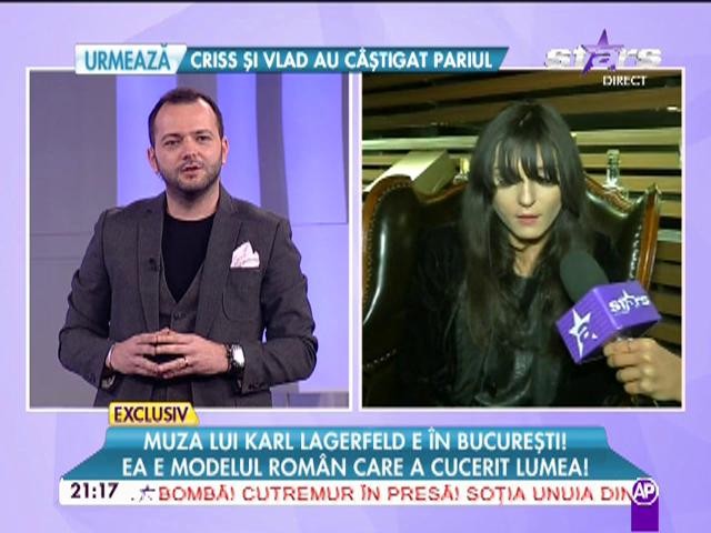 Muza lui Karl Lagerfeld e &icirc;n Bucureşti! Ea e modelul rom&acirc;n care a cucerit lumea!