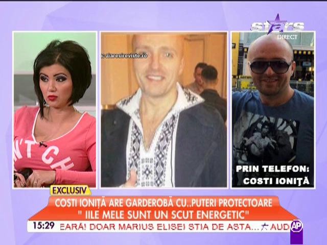 Costi Ioniţă are garderobă cu puteri protectoare: Iile mele sunt un scut energetic