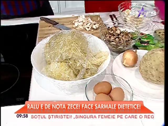 Reţeta "Star Matinal"! Sarmale dietetice cu ciuperci
