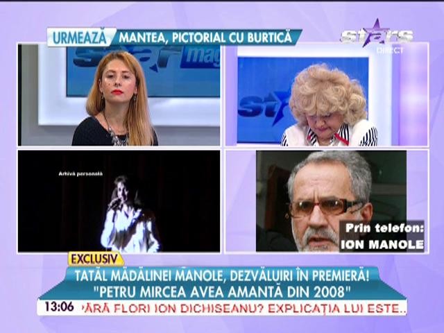 Tatăl Mădălinei Manole, dezvăluiri &icirc;n premieră: "Petru Mircea are amantă din 2008"