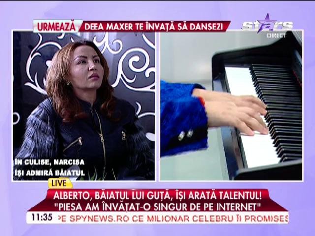 Narcisa, &icirc;n lacrimi! Alberto, băiatul lui Guţă, &icirc;şi arată talentul