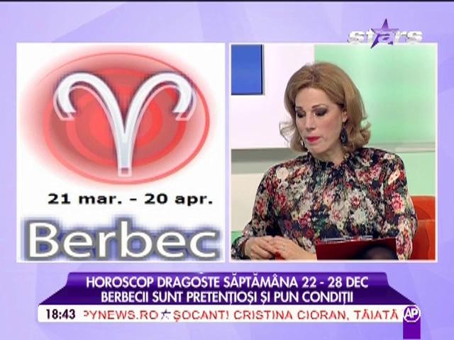 Horoscopul dragostei pentru săptămâna 21 - 28 decembrie 2014