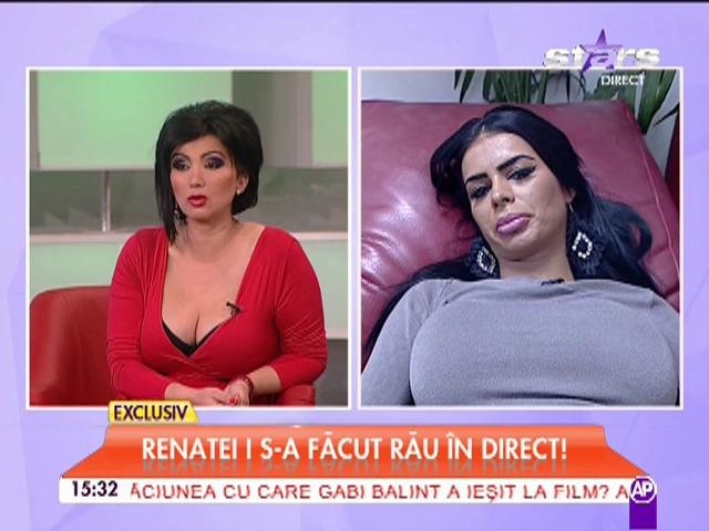 Renatei i s-a făcut rău, &icirc;n direct!