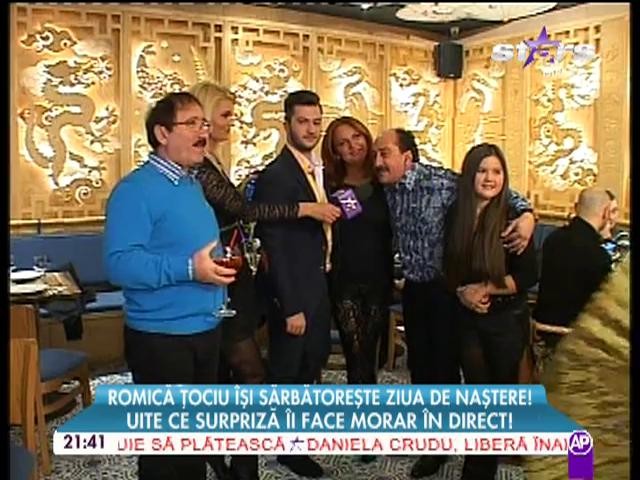 Romică Ţociu şi-a sărbătorit ziua de naştere! Uite ce surpriză i-a făcut Mihai Morar, &icirc;n direct