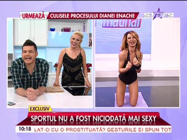 Sportul nu a fost niciodată mai sexy. Ana Mocanu a venit la Star Matinal