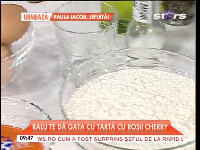 Tarta cu rosii cherry