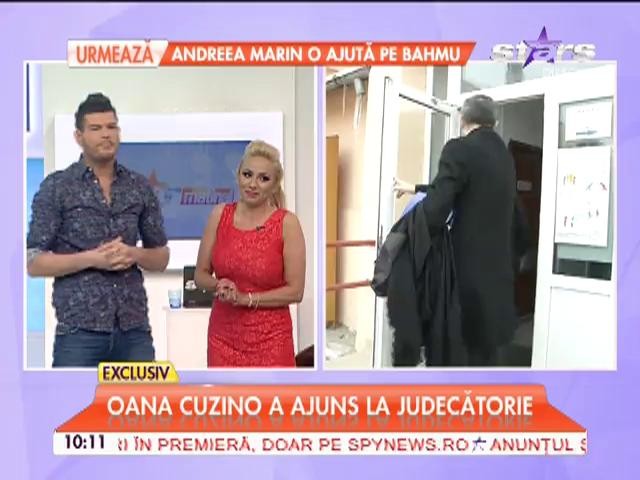 Oana Cuzino a ajuns la Judecătoria Buftea