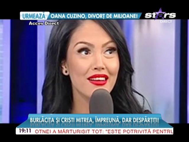 Burlăcița și Criti Mitrea, &icirc;mpreună, dar despărțiți!
