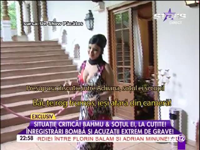 Adriana Bahmuţeanu şi soţul ei, la cuţite! &Icirc;nregistrare bombă şi acuzaţii extrem de grave