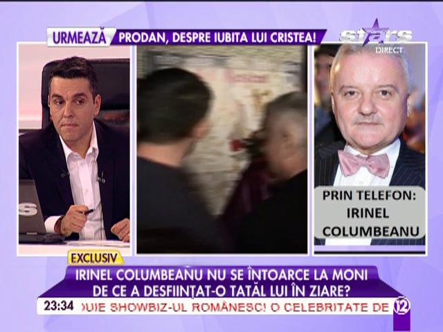 Irinel Columbeanu nu se &icirc;ntoarce la Monica Gabor! Ea l-a jignit din cauza lui Mr. Pink