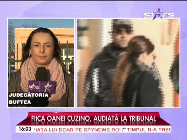 Fiica Oanei Cuzino, audiată la judecătorie