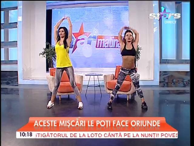 Cum topeşti un kilogram &icirc;n 10 minute? Ana Mocanu &icirc;ţi arată cel mai eficient exerciţiu de aerobic