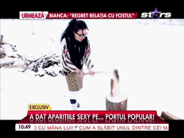 DJ Wanda a dat apariţiile sexy pe... portul popular! Cum petrece bruneta &icirc;n Bucovina