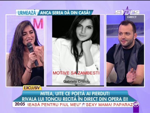 Mitea, uite ce poetă ai pierdut! Rivala Andreei Tonciu a recitat opera ei, &icirc;n direct