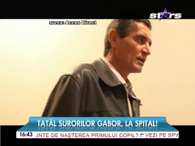 Tatăl Monicăi Gabor, la spital: "Am fost la un control. Am probleme de sănătate"