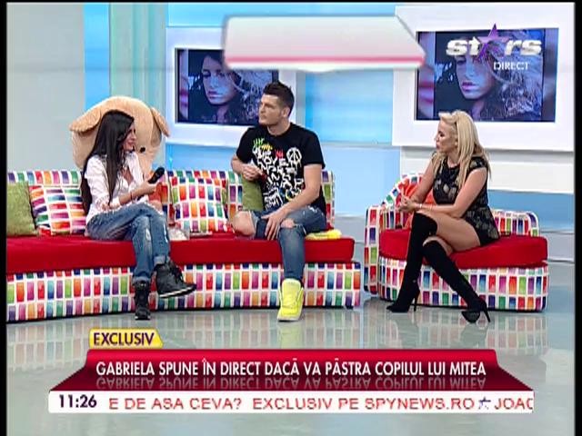 Gabriela spune &icirc;n direct dacă va păstra copilul lui Mitea