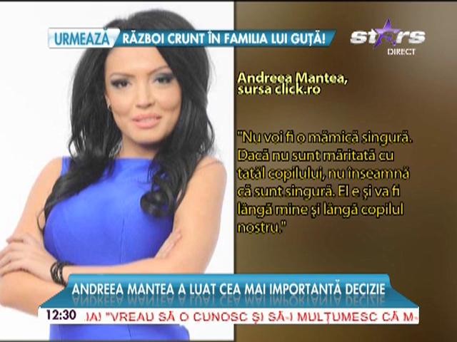 Andreea Mantea a luat cea mai importantă decizie
