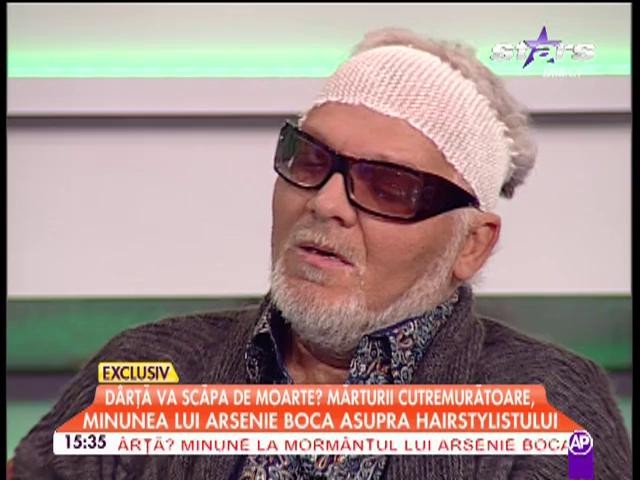 Dârţă va scăpa de moarte? Mărturii cutremurătoare, minunea lui Arsenie Boca asupra hair-stylistului