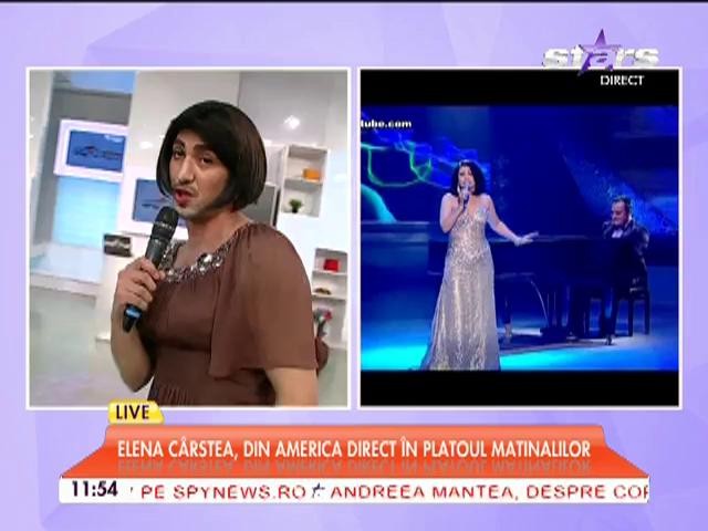 R&acirc;zi cu lacrimi! Raru a imitat-o pe Elena C&acirc;rstea, &icirc;n direct