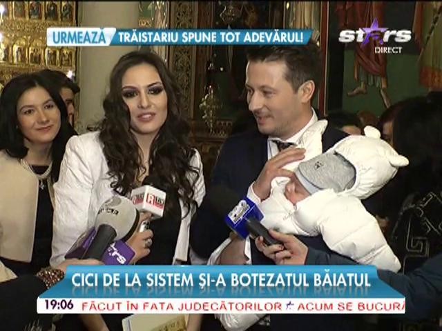 Cici de la Sistem şi-a botezatul băiatul