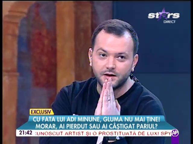 Cu fata lui Adi Minune, gluma nu mai ţine! Mihai Morar, ai pierdut sau ai c&acirc;ştigat pariul?