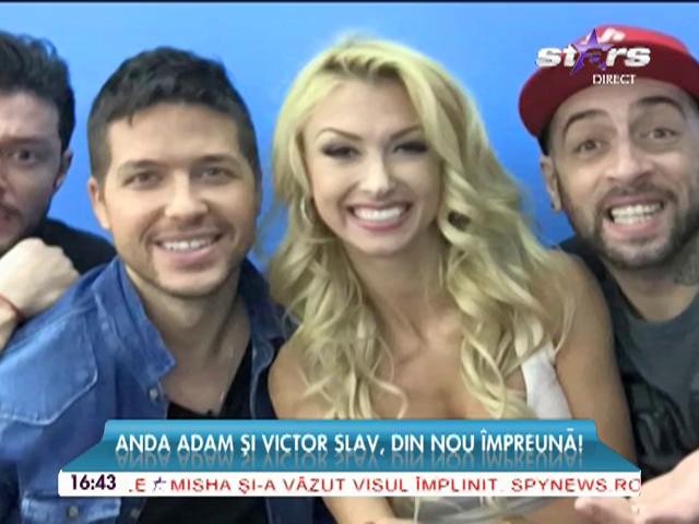 Anda Adam şi Victor Slav, din nou &icirc;mpreună! Imaginea care a pus pe jar showbiz-ul