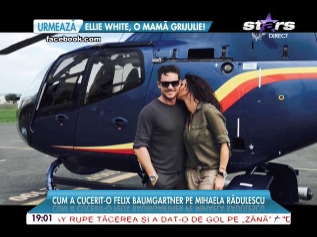 Cum a cucerit-o Felix Baumgartner pe Mihaela Rădulescu? Fotografii din intimitate