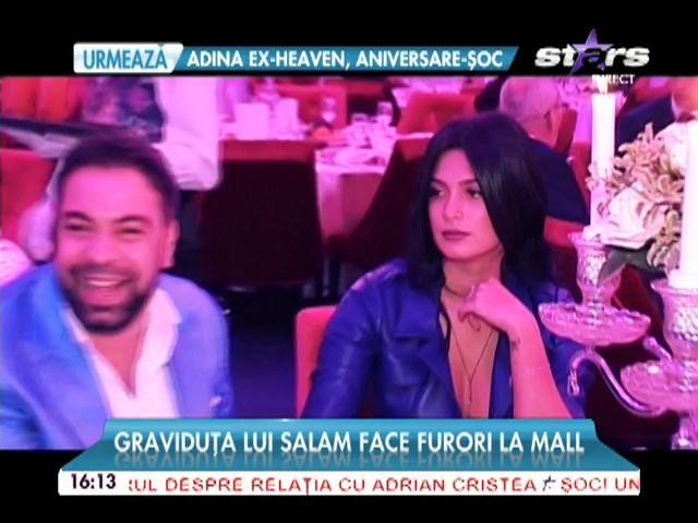 Roxana Dobre şi-a  scos burtica &icirc;n lume! Graviduţa lui Salam face furori la mall!
