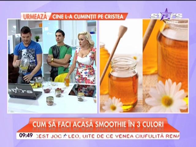Cum să faci acasă smoothie &icirc;n 3 culori