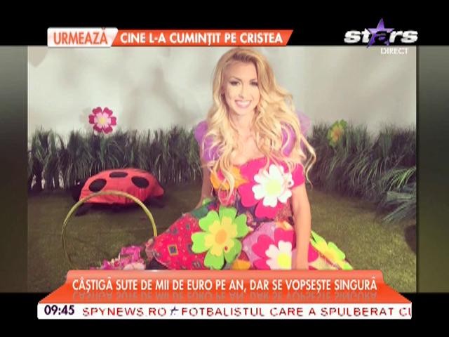Cum se &icirc;ntreţine Andreea Bălan? C&acirc;ştigă sute de mii de euro, dar se vopseşte singură