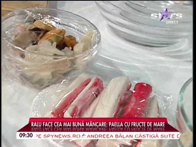 Reţeta "Star Matinal": Paella cu fructe de mare