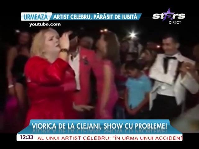Viorica de la Clejani, show cu probleme! I s-a rupt rochia &icirc;n timp ce se afla pe scenă