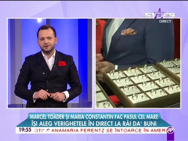 Maria Constantin şi Marcel Toader şi-au ales verighetele: "O să avem o fetiţă"