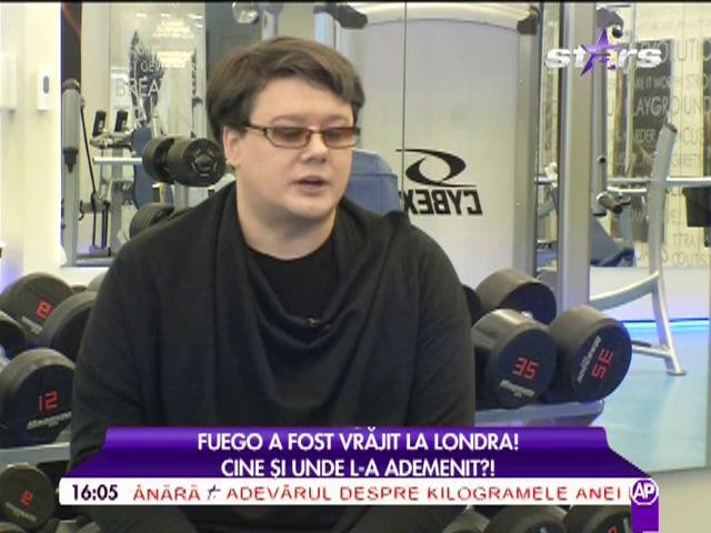 Fuego, la sala de sport! Ce spune c&acirc;ntăreţul despre mişcarea fizică