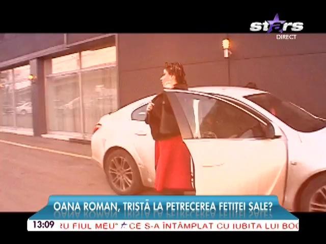 Oana Roman, tristă la petrecerea fetiţei sale?