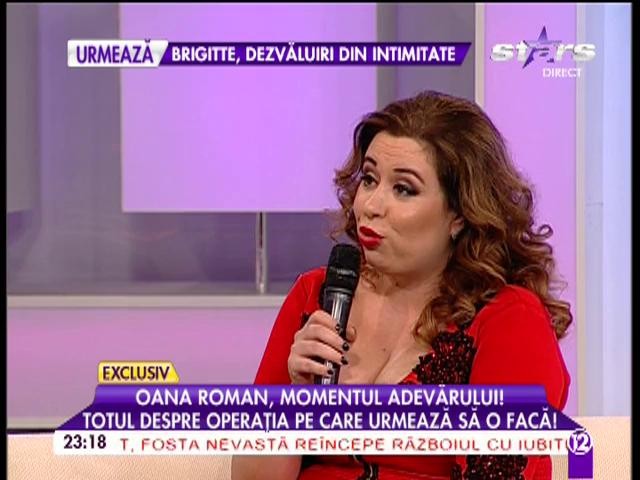 Oana Roman, din nou pe masa de operaţie! De ce ajunge la cuţit