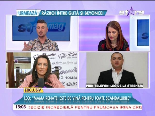 Leo de la Strehaia: "Mama Renatei are un tatuaj &icirc;n zona intimă destinat mie"! Ce reacţie a avut asistenta TV c&acirc;nd a aflat