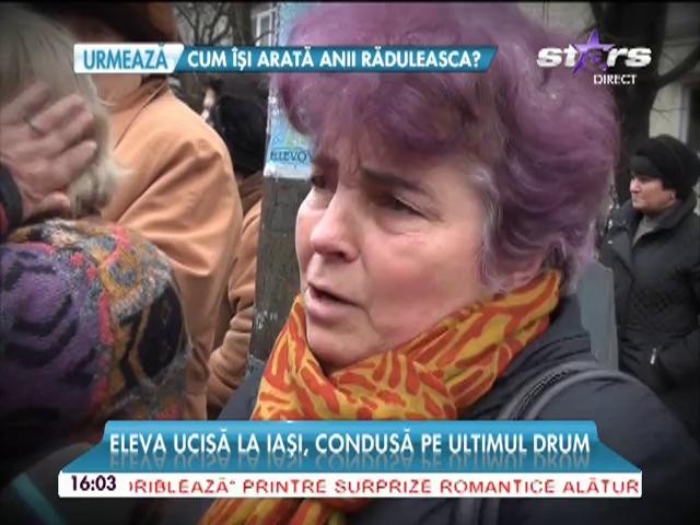 Eleva ucisă la Iaşi, condusă   pe ultimul drum! A refuzat să fie iubita celui care i-a devenit călău