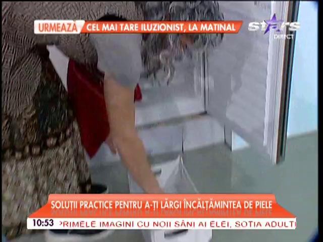 Soluţii practice pentru a-ţi lărgi &icirc;ncălţămintea de piele