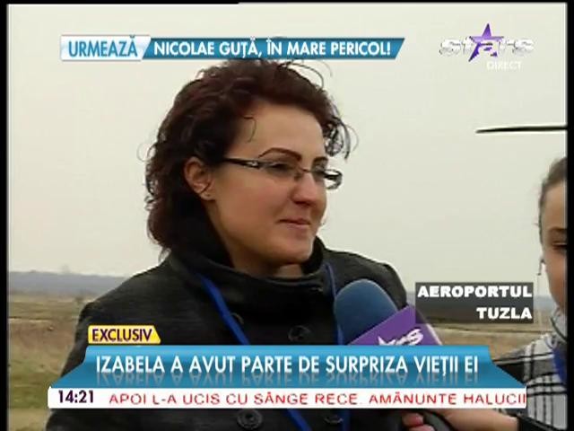 Izabela a avut parte de surpriza vieţii ei! Plimbare cu avionul