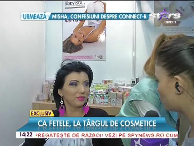 Adriana Bahmuteanu, la cosmetică
