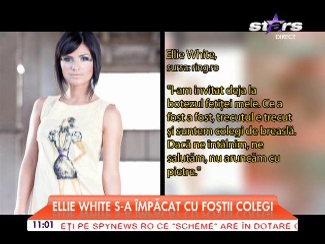 Ellie White s-a &icirc;mpăcat cu foşti colegi