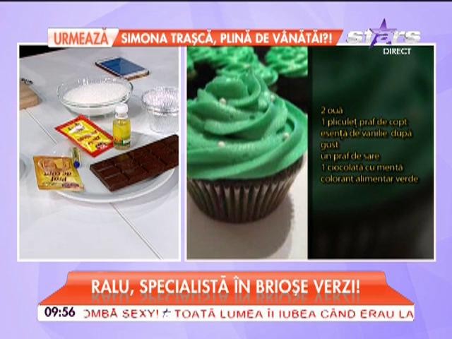 Raluca găteşte brioşe verzi