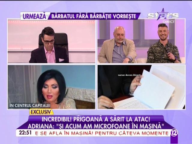 Adriana Bahmuţeanu, la masă cu un domn: "Mă soarbe din priviri sau..."