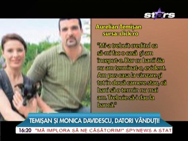Temişan şi Monica Davidescu, datori v&acirc;nduţi! Ratele &icirc;n franci elvenţieni , povară grea