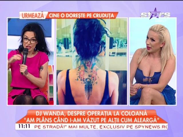 Cum se mai simte DJ Wanda după operaţia la coloană: "Am pl&acirc;ns c&acirc;nd i-am văzut pe alţii cum aleargă!"