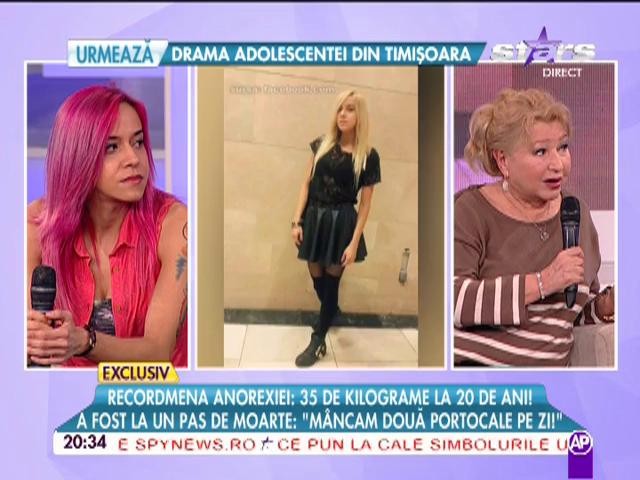 Avea 35 de kilograme la 20 de ani! A fost la un pas de moarte: "M&acirc;ncam două portocale pe zi"