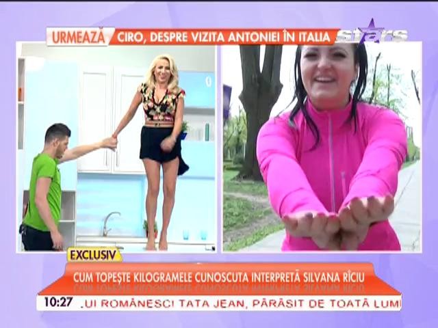 Cum topeşte kilogramele cunoscuta interpretă Silvana R&icirc;ciu? Fie ploaie, fie v&acirc;nt, ea nu renunţă la sport!